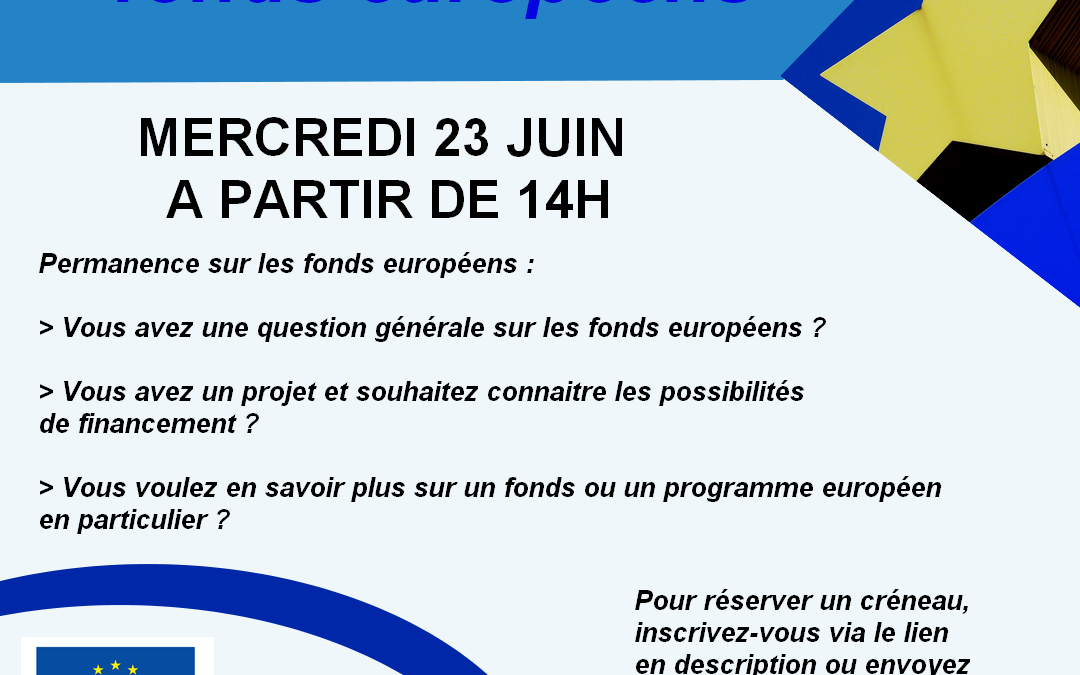 Les mercredis des fonds européens – juin 2021